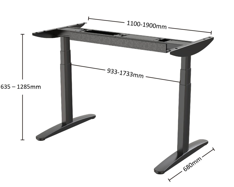 OvalDesk | Elektrisch Zit-Sta Bureau