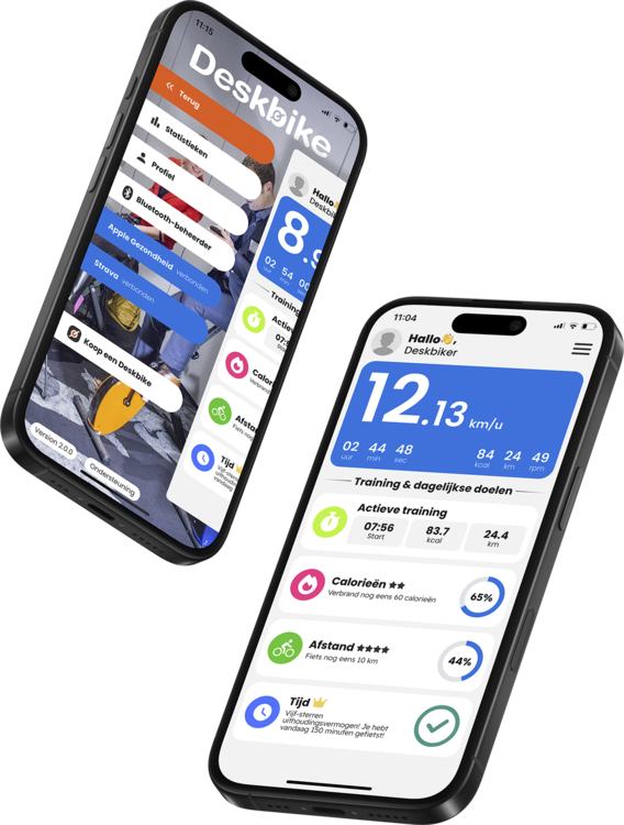 Deskbike app bureaufiets Worktrainer.nl