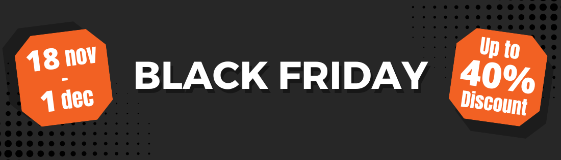 Black Friday - Tot 10% korting - 18 nov t/m 1 dec - Worktrainer