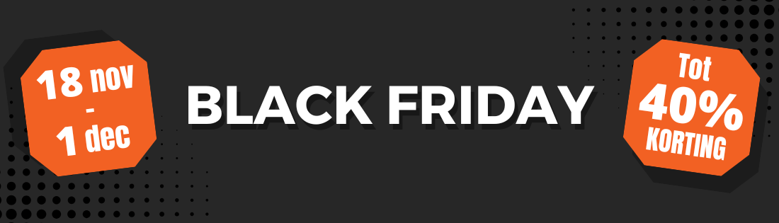 Black Friday - Tot 10% korting - 18 nov t/m 1 dec - Worktrainer