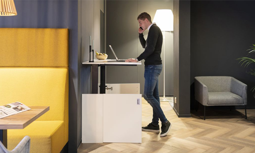 erven meer Sitcom HomeFit Inklapbaar elektrisch zit-sta bureau | Worktrainer.nl